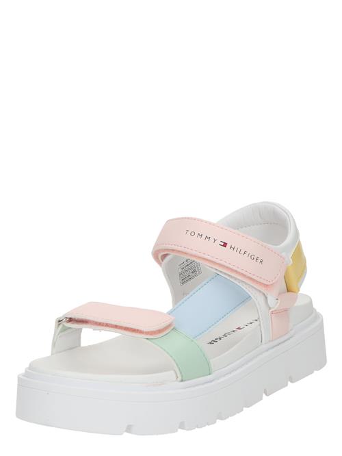 TOMMY HILFIGER Sandaler  pastelblå / gul / mint / lyserød