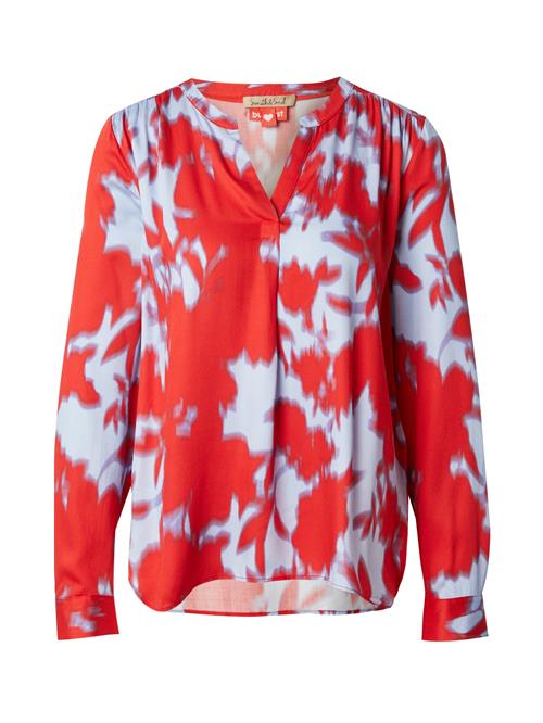 Smith&Soul Bluse 'New Vince'  dueblå / blodrød