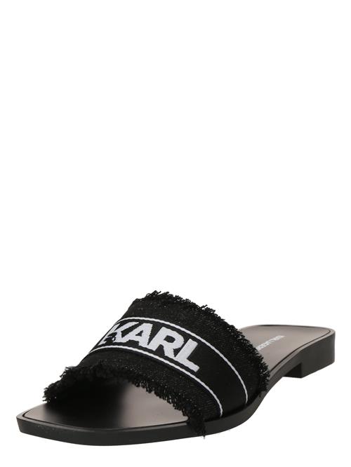 Karl Lagerfeld Pantoletter  sort / hvid