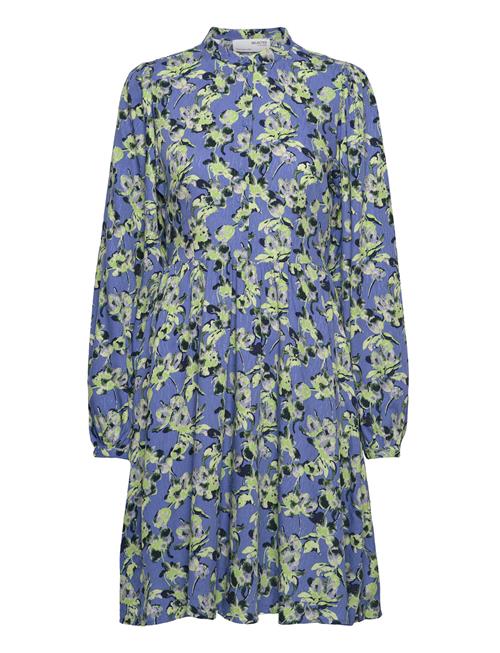 Slfjana Ls Short Shirt Dress B Selected Blue