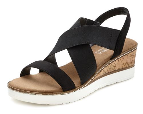 LASCANA Sandaler  sort
