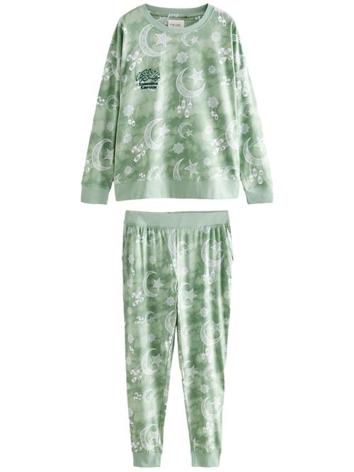 Next Pyjamas  grøn / pastelgrøn / hvid