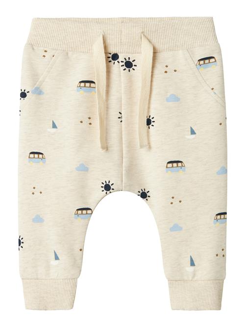 NAME IT Bukser 'NBMFRIS'  beige-meleret / natblå / lyseblå / lysebrun