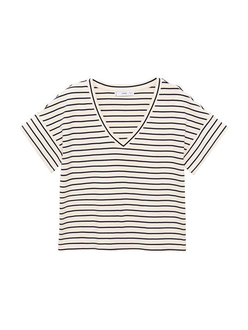 MANGO Shirts 'PORTI'  lysebeige / sort