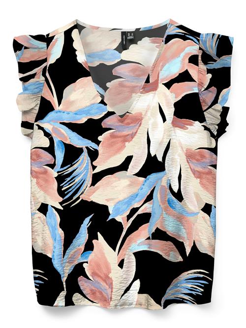 VERO MODA Bluse 'JOSIE'  blandingsfarvet / sort