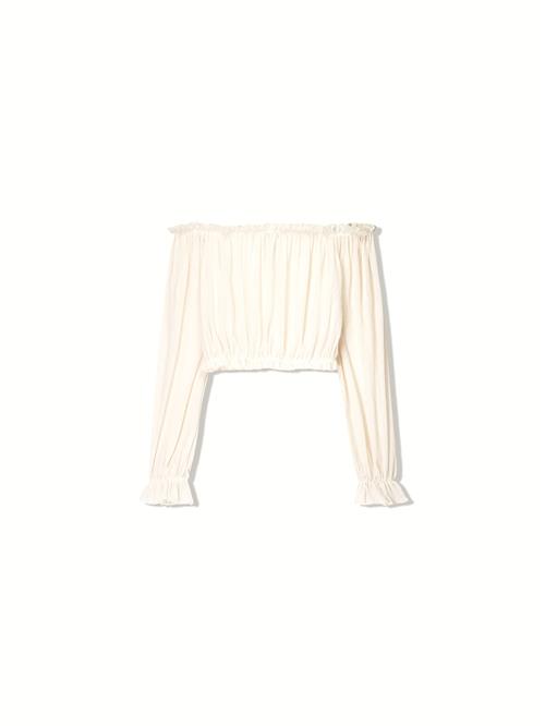 Bershka Bluse  ecru