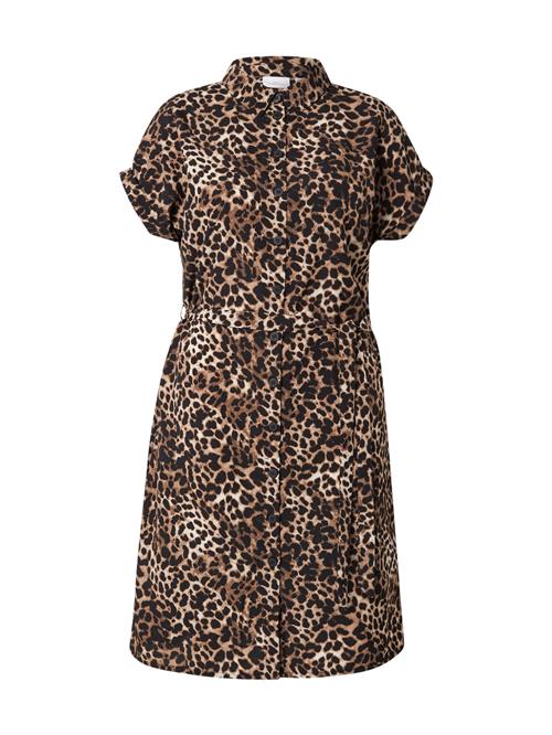 ONLY Carmakoma Blusekjole 'CARDiega'  beige / brun / sort