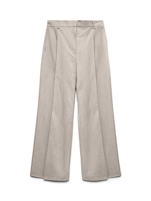 VERO MODA Bukser med lægfolder 'Trine'  grå