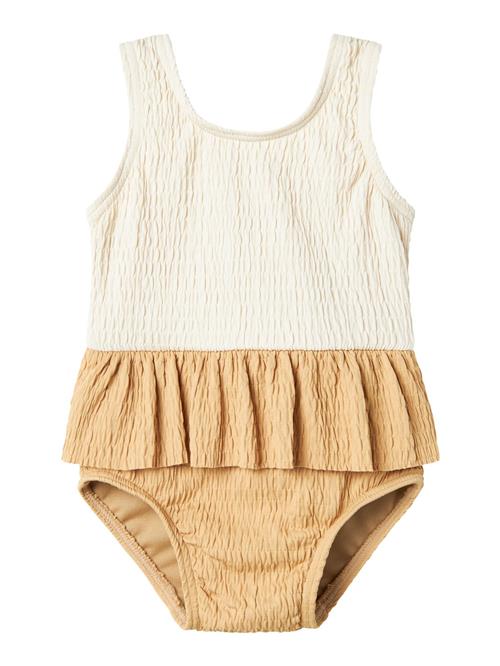 NAME IT Badedragt  creme / camel