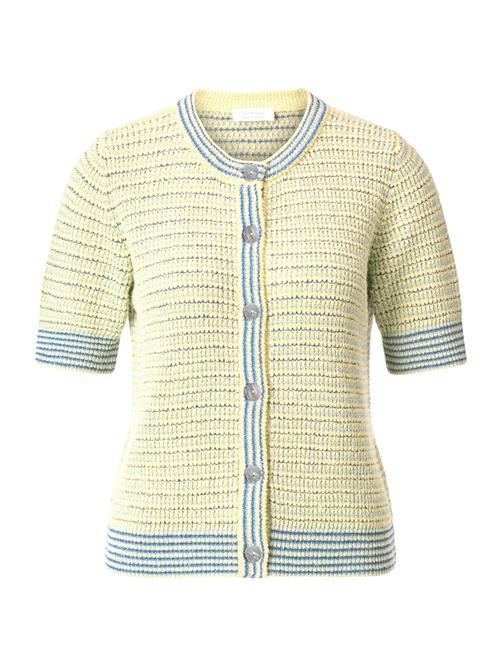 Rich & Royal Cardigan  royalblå / pastelgul