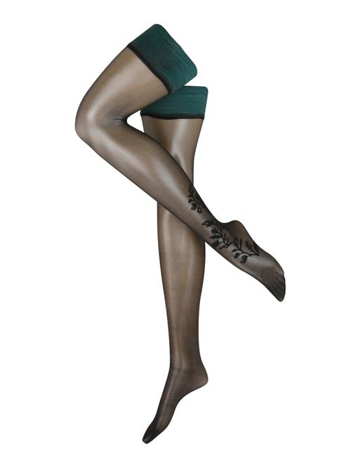Hunkemöller Nylonstrømper 'Lana'  petroleum / sort