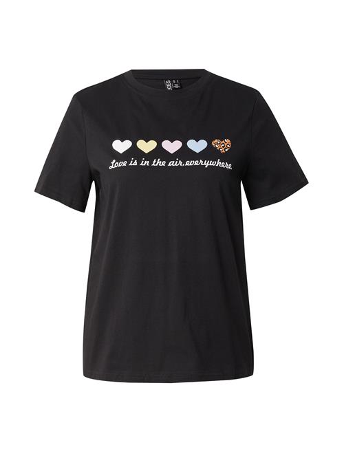 PIECES Shirts 'PCMARIA'  lyseblå / pudder / sort / hvid
