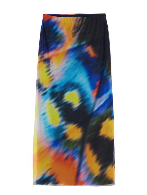 Desigual Nederdel  blå / orange / rød / sort