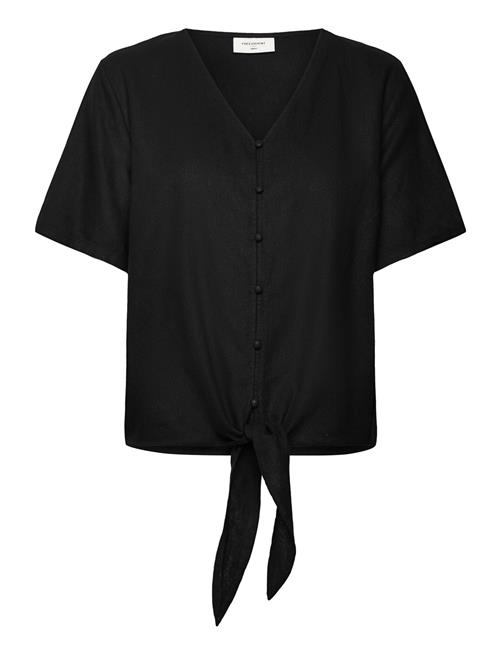 Blouse From Freequent In A Light Material. The Blouse Has A Simple Silhouette Wi FREE/QUENT Black