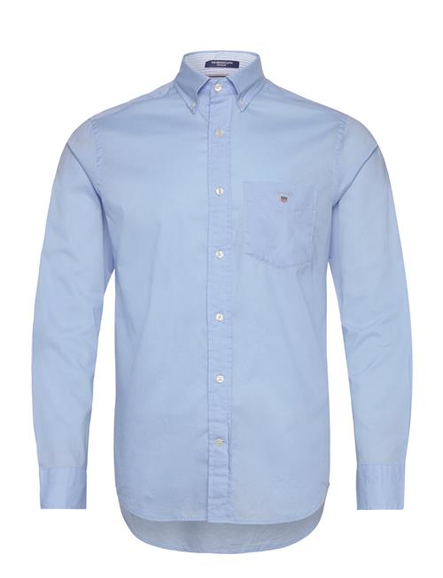Se Reg Poplin O.shield Shirt GANT Blue ved Booztlet