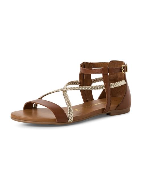 Tamaris Sandaler  cognac / guld