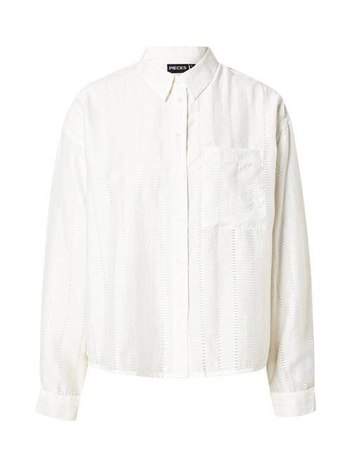 PIECES Bluse 'PCTABRINE'  hvid
