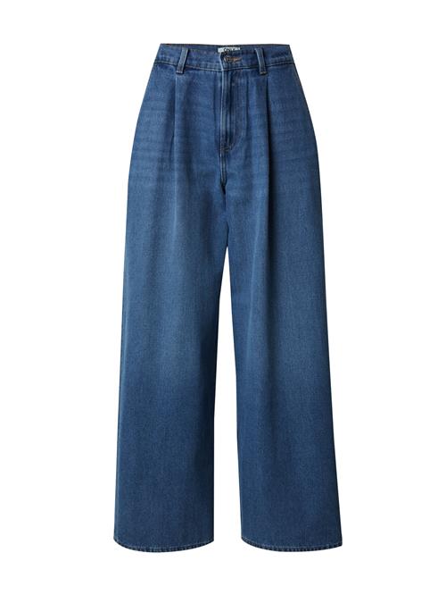 ONLY Jeans med lægfolder 'ONLIvy'  blå-meleret