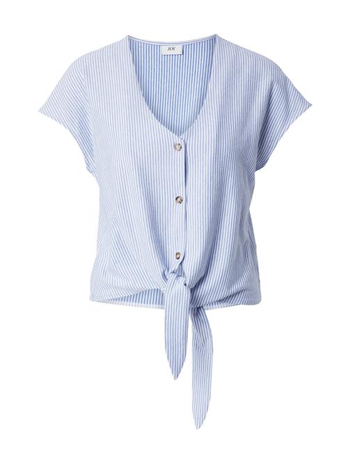 JDY Bluse 'JDYNelli'  lyseblå / hvid