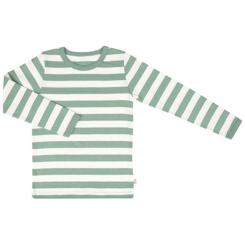Se Katvig Stribet Langærmet T-shirt Grøn 92 cm  Grøn  92 cm  Unisex ved Babyshop