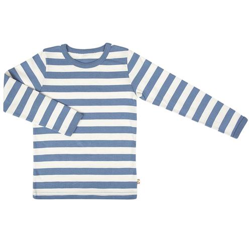 Katvig Stribet Langærmet T-shirt Blå 116 cm  Blå  116 cm  Unisex
