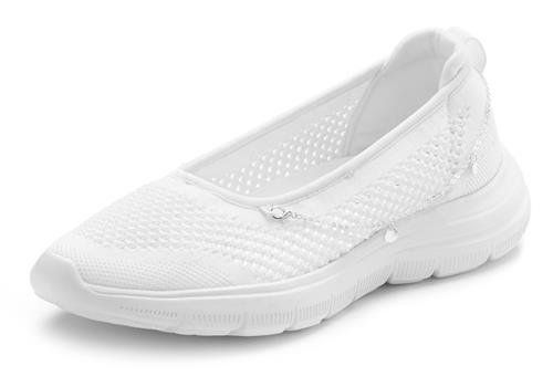 LASCANA Ballerinasko  hvid