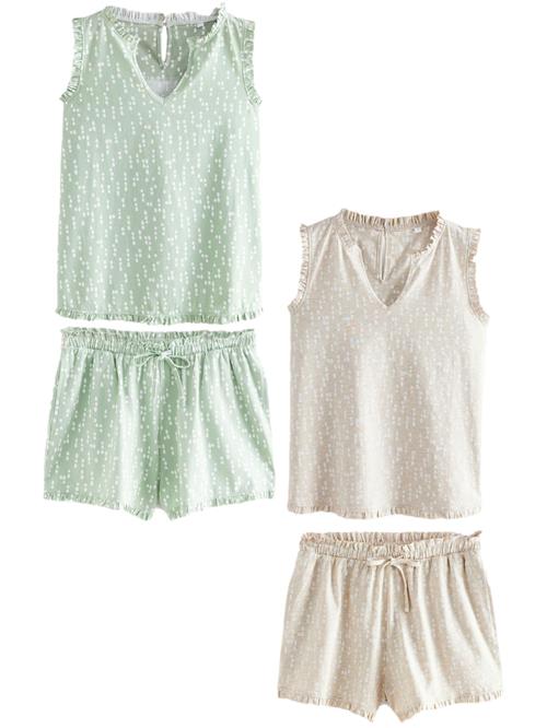 Next Pyjamas  nude / mint / hvid
