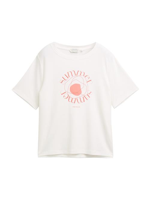 TOM TAILOR Shirts  lys rød / offwhite