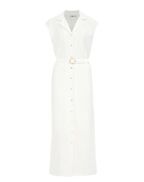 WE Fashion Blusekjole  guld / hvid