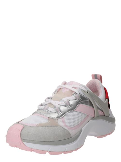 HUGO Sneaker low 'GO2'  lysegrå / lyserød / sølv / hvid