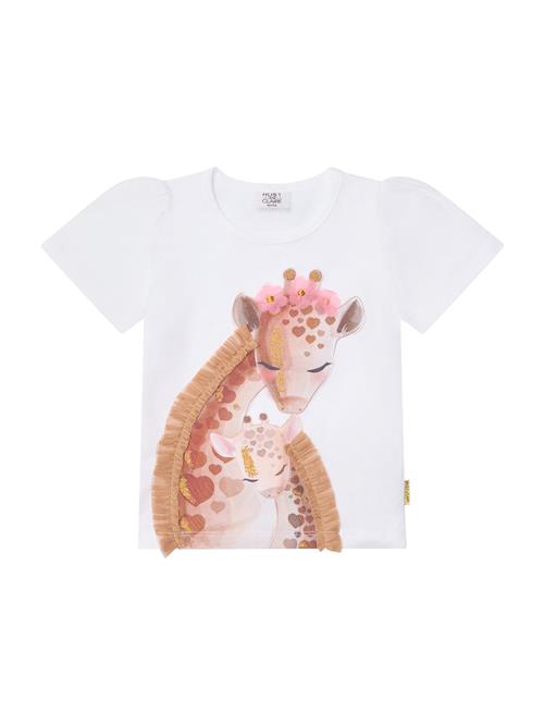 Hust & Claire Bluser & t-shirts 'Alma'  brokade / guld / lyserød / hvid