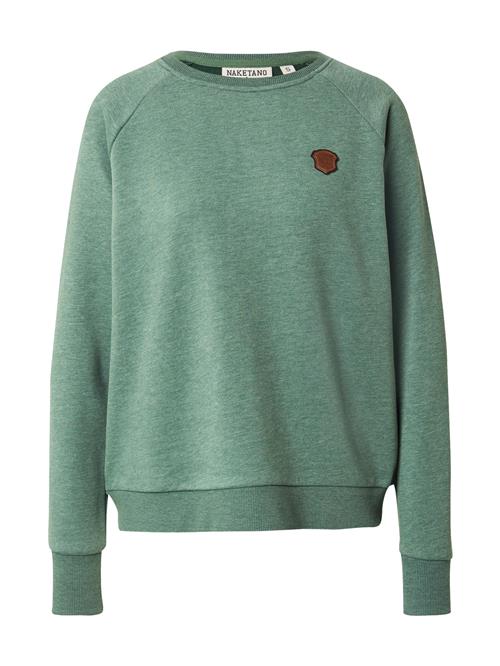 naketano Sweatshirt 'Krokettenhorst'  grøn-meleret