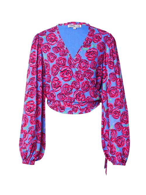 Harper & Yve Bluse  blå / pink / mørk pink / sort