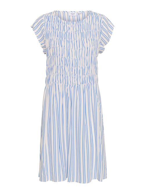 SAINT TROPEZ Kjole 'GislaSZ'  blå / hvid