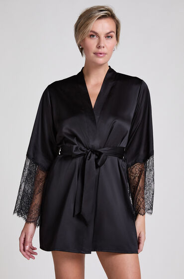 Hunkemöller Kimono Satin Sort