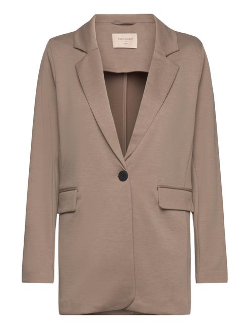 Jacket From Freequent In A Soft Material. The Jacket Has A Classic Design With A FREE/QUENT Brown