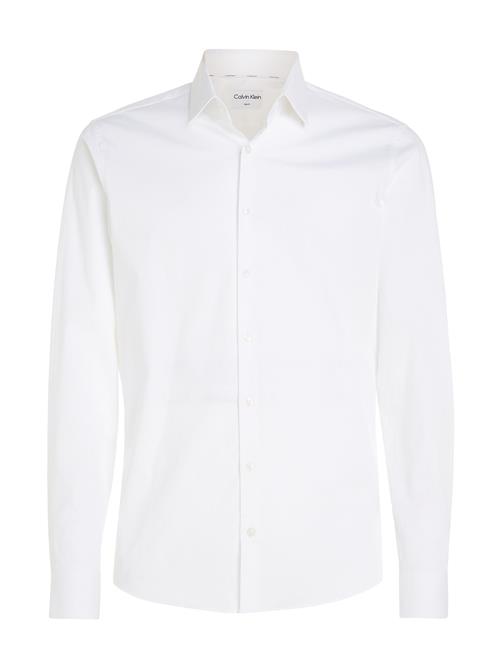 Poplin Stretch Slim Shirt Calvin Klein White