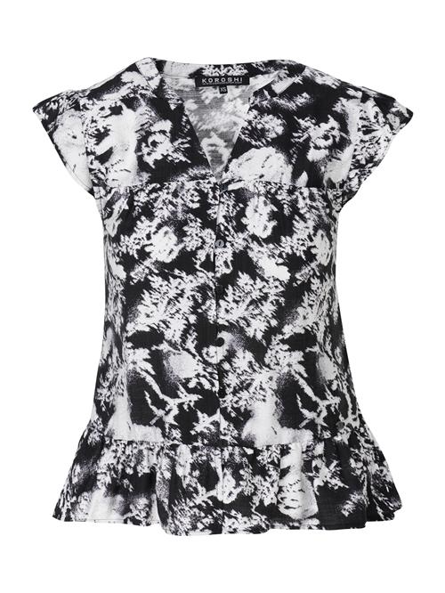 KOROSHI Bluse  sort / hvid