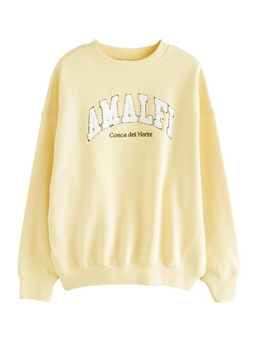 Next Sweatshirt  gul / sort / hvid