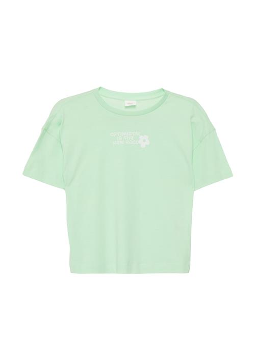 s.Oliver Bluser & t-shirts  grøn / hvid