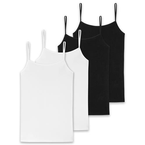 SCHIESSER Undertrøje  sort / offwhite