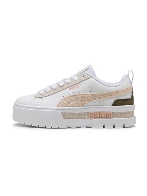 PUMA Sneaker low 'Mayze'  beige / mørkegrøn / lyserød / hvid