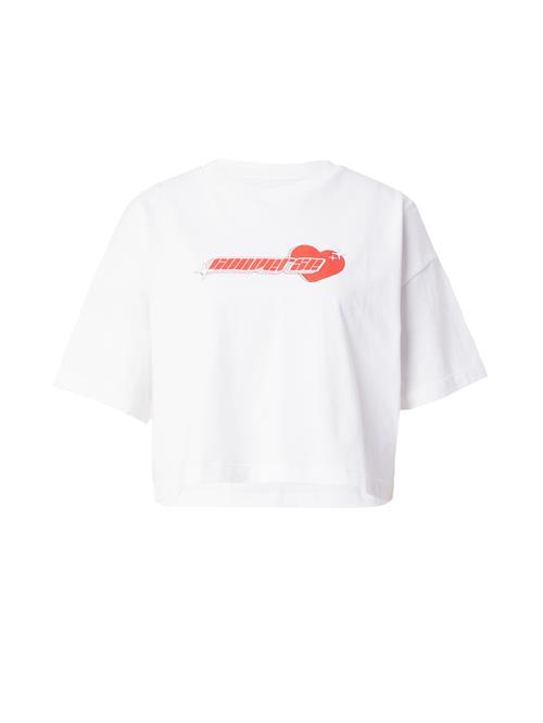 CONVERSE Shirts 'Bemy2K'  orangerød / hvid