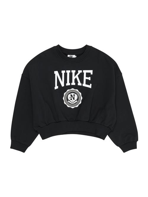 Nike Sportswear Sweatshirt 'CLUB'  sort / hvid