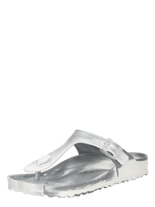 Se BIRKENSTOCK Klipklappere 'Gizeh'  grå / hvid ved About You