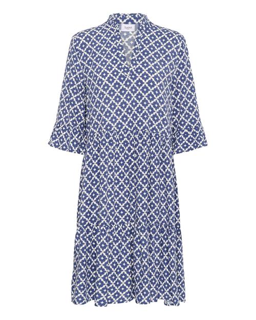 SAINT TROPEZ Sommerkjole  blå / hvid