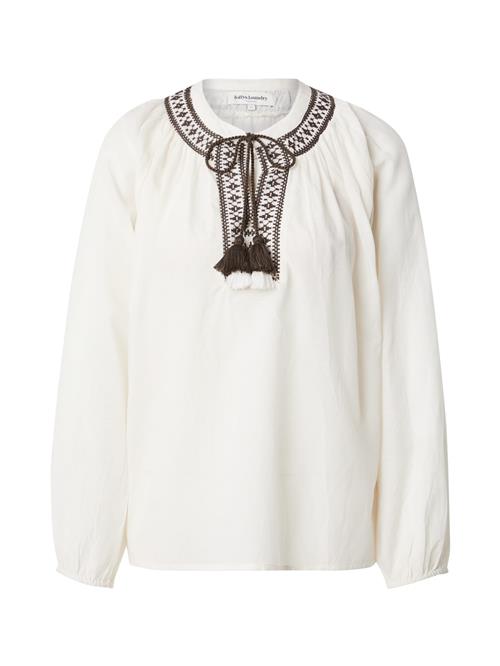 Lollys Laundry Bluse 'Bihar'  creme / choko