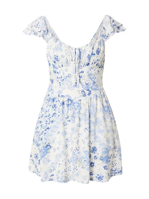HOLLISTER Sommerkjole  blå / lyseblå / pastelgrøn / hvid