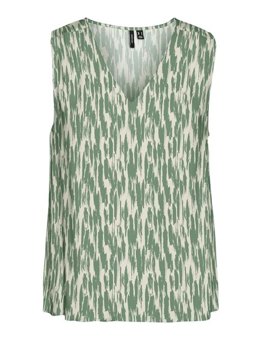 VERO MODA Bluse 'VMEASY JOY'  ecru / pastelgrøn