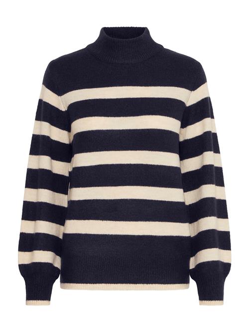 ICHI Pullover 'IH EDEEN'  ecru / natblå